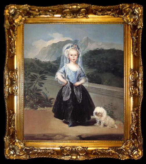 framed  Francisco Goya Maria Teresa de Borbon y Vallabriga, ta009-2